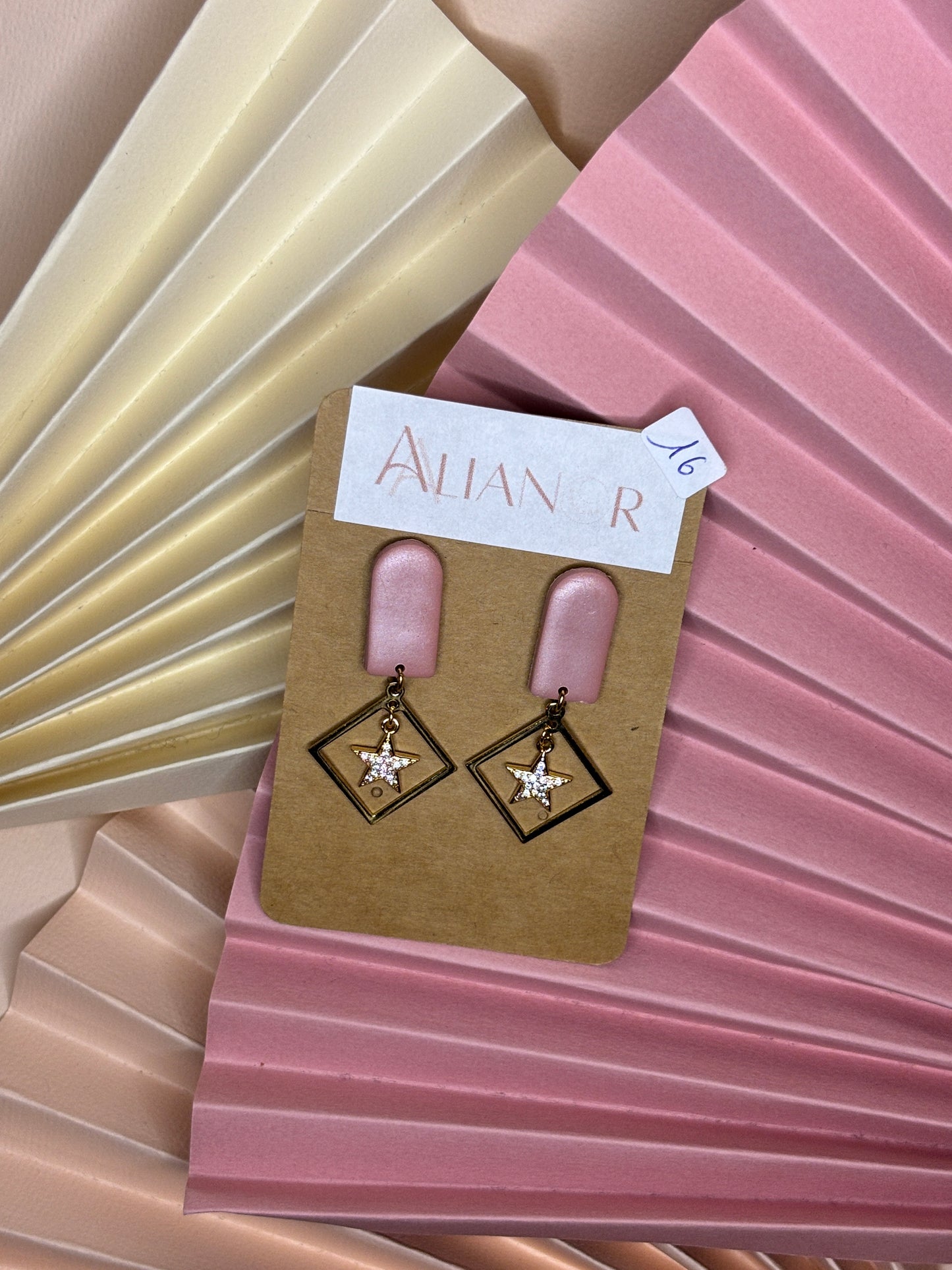 Boucles polymère Rose