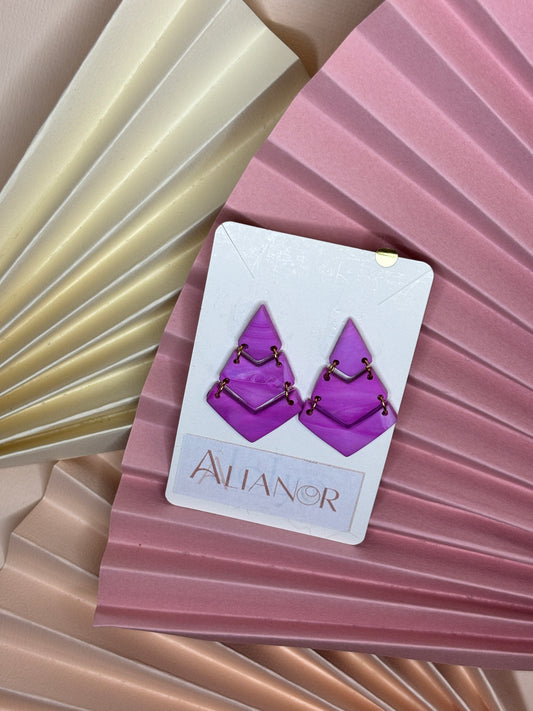 Boucles polymère Violet