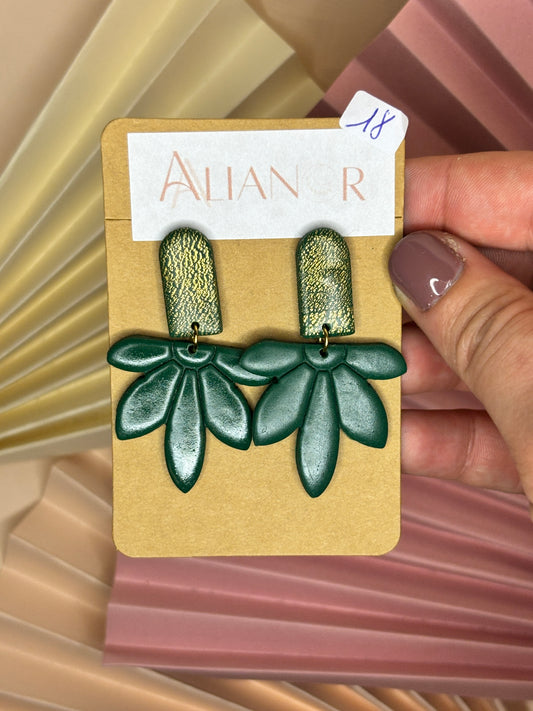 Boucles polymère vert