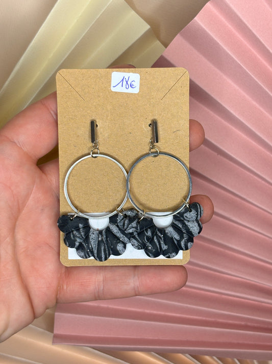Boucles polymère Noir